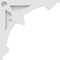 Ekena Millwork Sellek Architectural Grade PVC Corbel, 1 7/8"W X 22"D X 22"H CORP01X22X22SK - alternate 3